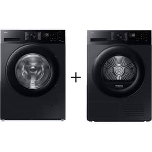 Samsung Front Load Washer 9 kg - WW90CGC04DABGU + Dryer 9 kg DV90CGC2A0ABGU