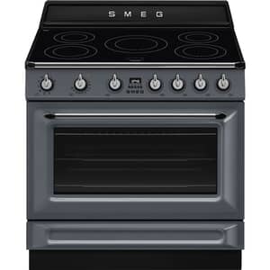 Smeg Victoria 5 Hob Electric Cooker 90cm Slate Grey - TR90IMGR