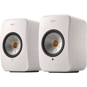 KEF LSX II HiFi Cotton White Wireless Speakers