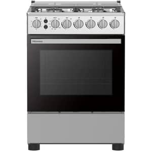 Hisense Free-Standing Gas Cooker 60cm Silver/Black - HFG60332RX