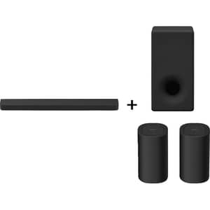 Sony BRAVIA Theatre Bar 8 Soundbar - HTA8000 + SASW3 Wireless Subwoofer + SARS8 Wireless Rear Speaker