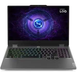 Lenovo LOQ 15IAX9 Gaming (2022) Laptop - 12th Gen / Intel Core i5-12600HX / 15.6inch FHD / 512GB SSD / 16GB RAM / 6GB NVIDIA GeForce RTX 3050 Graphics / Windows 11 Home / English & Arabic Keyboard / Luna Grey / -