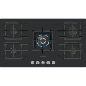 Siemens iQ500 5 Burner Gas Hob 90cm Black - EP9A6QI40M