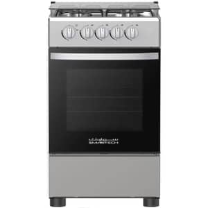 Smartech 4 Burner Gas Cooker Silver - SGCS5526