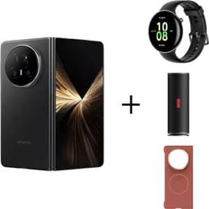 Honor Magic V5 5G 512GB 16GB RAM Black Dual Sim Smartphone + Choice Speaker + Watch 4 + V5 Case