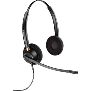Poly Plantronics Encore Pro HW520 Wired Over Ear Headset Black