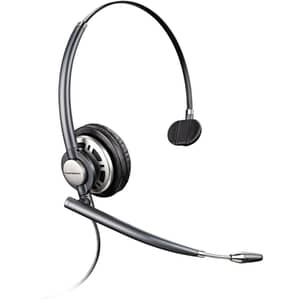 Poly Plantronics Encore Pro HW710 Wired Over Ear Headset Black
