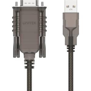 Unitek USB-2.0 To Serial RS232 Cable 1.5m Transparent - Y-108