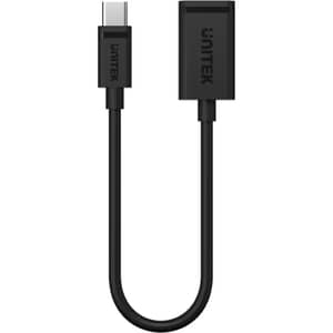 Unitek Ultra-compact USB-C To USB 3.0 Adapter With Cable 0.2m Black - Y-C476BK