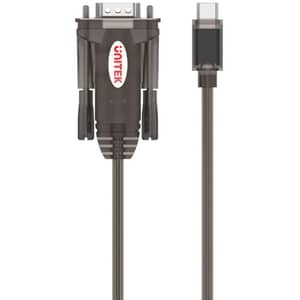Unitek USB-C to Serial RS232 Cable 1.5m Transparent - Y-1105K