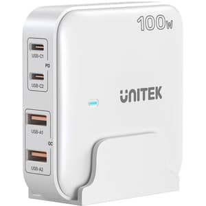 Unitek Slim Desktop Charger White - P1229AWH01-UK