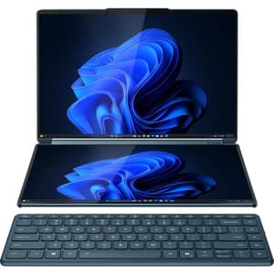 Lenovo Yoga Book 9 14IAH10 (2026) AI PC - 2nd Series / Intel Core Ultra 9-285H / 14inch 2.8K WQXGA+ / 1TB SSD / 32GB RAM / Shared Intel Arc 140T GPU / Windows 11 Home / English & Arabic Keyboard / Tidal Teal / Middle East Version - [83KJ0047AX]