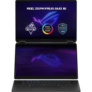 Asus ROG Zephyrus Duo 16 Gaming (2026) Laptop - Intel Core Ultra 9-386H / 16inch 3K / 2TB SSD / 64GB RAM / 24GB NVIDIA GeForce RTX 5090 / Windows 11 Home / English & Arabic Keyboard / Stellar Grey / Middle East Version - [GX651AX-SR014W] - Pre-order