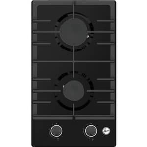Hoover Built-in 2 Burner Gas Hob 30cm Black Glass - HGH-W32G-GBI
