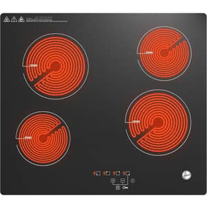 Hoover Built-in 4 Zone Ceramic Hob 60cm Black Glass - HEH-W64C-GBIP