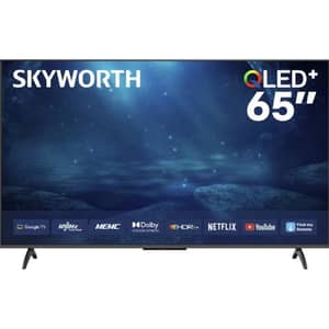 تلفزيون سكاي وورث Q6820H بشاشة QLED+ دقة 4K، مقاس 65 بوصة، نظام تشغيل Google TV (موديل 2025) 65Q6820H