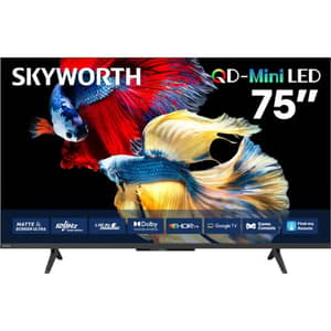 تلفزيون سكاي وورث X6600H بشاشة QD Mini LED دقة 4K مقاس 75 بوصة، نظام تشغيل Google TV (موديل 2025) 75X6600H