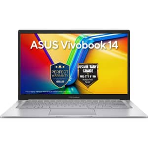 Asus Vivobook 14 (2026) Laptop - 1st Series / Intel Core 5-120U / 14inch FHD / 512GB SSD / 16GB RAM / Shared Intel Graphics / Windows 11 Home / English & Arabic Keyboard / Cool Silver / Middle East Version - [X1404VA-SC5165W]
