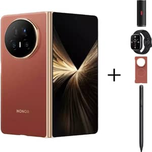 Honor Magic V5 5G 512GB 16GB RAM Reddish Brown Dual Sim + Speaker + Watch 4 + V5 Case + Magic Pen