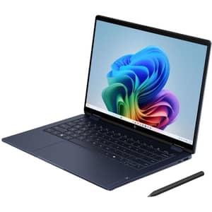 HP OmniBook X Flip 2-in-1 Convertible (2026) Laptop - AMD Ryzen AI 5-435 / 14inch 2K / 512GB SSD / 16GB RAM / Shared AMD Radeon 840M Graphics / Windows 11 Home / English & Arabic Keyboard / Atmospheric Blue / Middle East Version - [14-kc0004ne]