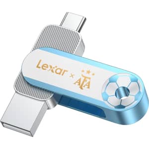 Lexar D500 AFA Editiob Flash Drive USB 128GB White/Blue - LJDD500128G