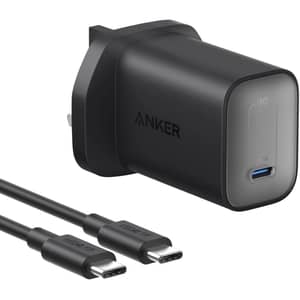 شاحن أنكر نانو مع سلك USB-C لون أسود B2679G11