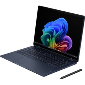 HP OmniBook X Flip 2-in-1 Convertible (2026) Copilot+ PC - AMD Ryzen AI 7-445 / 14inch 3K / 1TB SSD / 32GB RAM / Shared AMD Radeon 840M Graphics / Windows 11 Home / English & Arabic Keyboard / Atmospheric Blue Aluminum / Middle East Version - [14KC000