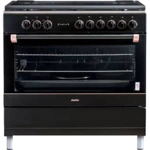 Simfer Free Standing 5 Burner Gas Cooker 60x60cm Stainless Steel/Black - SMF9069GCHGL