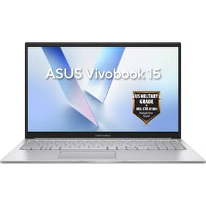 Asus Vivobook 15 (2026) Laptop - 3rd Series / Intel Core 3-304 / 15.6inch FHD / 256GB SSD / 8GB RAM / Shared Intel Graphics / Windows 11 Home / English & Arabic Keyboard / Cool Silver / Middle East Version - [X1504MA-BQ491W]