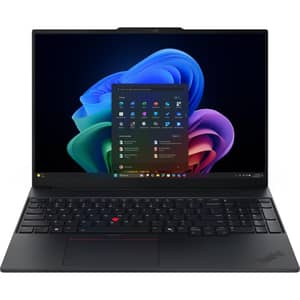 Lenovo ThinkPad E16 Gen 4 (Intel) (2026) Copilot+ PC - 3rd Series / Intel Core Ultra 7-355 / 16inch WUXGA / 1TB SSD / 32GB RAM / Shared Intel Graphics / Windows 11 Pro / English & Arabic Keyboard / Black / Middle East Version - [21YC000VGR]