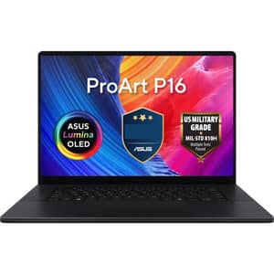 Asus ProArt P16 (2026) Laptop - AMD Ryzen AI 9-HX-370 / 16inch 3K / 2TB SSD / 64GB RAM / 8GB NVIDIA GeForce RTX 5070 Graphcs / Windows 11 Home / English & Arabic Keyboard / Nano Black / Middle East Version - [H7606WP-SR221W]