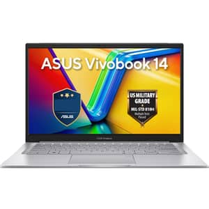 Asus Vivobook 14 (2026) Laptop - 1st Series / Intel Core 5-120U / 14inch FHD / 512GB SSD / 8GB RAM / Shared Intel Graphics / Windows 11 Home / English & Arabic Keyboard / Cool Silver / Middle East Version - [X1404VA-EB2181W]