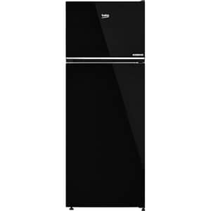 Beko Top Mount Refrigerator 350L Black - RDN350M20SXEGB