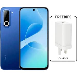 Infinix HOT 70 4G 256GB 8GB RAM Dive Blue Dual Sim Smartphone with Charger