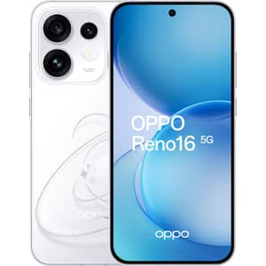 OPPO Reno16 5G 256GB 12GB RAM Pop White Dual Sim Smartphone - Pre-order