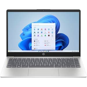 HP (2022) Laptop - AMD Ryzen 5-7520U / 14inch FHD / 512GB SSD / 16GB RAM / Shared AMD Radeon 610M Graphics / Windows 11 Home / Arabic & English Keyboard / Natural Silver / Middle East Version - [14-EM0027NE]