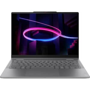 Lenovo Yoga 7i Aura Edition 2-in-1 ( 2026) Copilot+ PC - 3rd Series / Intel Core Ultra 7-355 / 14inch WUXGA / 1TB SSD / 32GB RAM / Shared Intel Graphics / Windows 11 Home / English & Arabic Keyboard / Luna Grey / Middle East Version - [83TC001XAX]