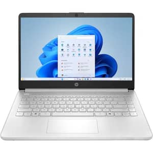 HP (2025) Laptop - Intel N150 / 14inch HD / 128GB SSD / 4GB RAM / Shared Intel Graphics / Windows 11 Home / English Keyboard / Natural Silver / International Version - [14-DQ6101DX]