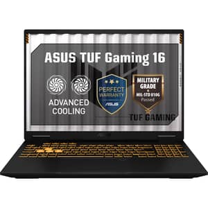 Asus TUF 16 Gaming (2026) Laptop - 14th Gen / Intel Core i7-14650HX / 16inch WUXGA / 512GB SSD / 16GB RAM / 8GB NVIDIA GeForce RTX 5050 GPU / Windows 11 Home / English & Arabic Keyboard / Off Black / Middle East Version - [FX610JH-TU010W]