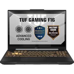 Asus TUF F16 Gaming (2026) Laptop - 2nd Series / Intel Core 5-205H / 512GB SSD / 16GB RAM / 6GB NVIDIA GeForce RTX 3050 GPU / Windows 11 Home / English & Arabic Keyboard / Mecha Grey / Middle East Version - [FX607VJR-TU289W]