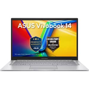 Asus Vivobook 14 (2026) Laptop - 3rd Series / Intel Core 3-304 / 14inch FHD / 256GB SSD / 8GB RAM / Shared Intel Graphics / Windows 11 Home / English & Arabic Keyboard / Cool Silver / Middle East Version - [X1404MA-EB166W]