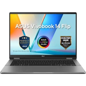 Asus Vivobook 14 Flip 2-in-1 Convertible (2026) - 2nd Series / Intel Core Ultra 5-226V / 14inch WUXGA / 512GB SSD / 16GB RAM / Intel Arc Graphics / Windows 11 Home / English & Arabic Keyboard / Matte Grey / Middle East Version - [TP3407SA-SG148W]