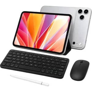 Modio M136 Tablet - WiFi 512GB 8GB RAM 8inch Silver + Keyboard & Mouse + Stylus - International Version
