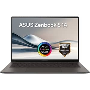 ASUS Zenbook S 14 (2026) Copilot+ PC - 3rd Series / Intel Core Ultra 9-386H / 14inch 3K / 1TB SSD / 32GB RAM / Shared Intel Graphics / Windows 11 Home / English & Arabic Keyboard / Gray / Middle East Version - [UX5406AA-SW452W]