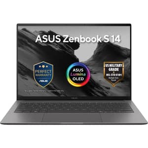 Asus Zenbook S 14 (2026) Laptop - 2nd Series / Intel Core Ultra 7-256V / 14inch WUXGA / 512GB SSD / 16GB RAM / Shared Intel Arc Graphics / Windows 11 Home / English & Arabic Keyboard / Zumaia Grey / Middle East Version - [UX5406SA-QJ622W]