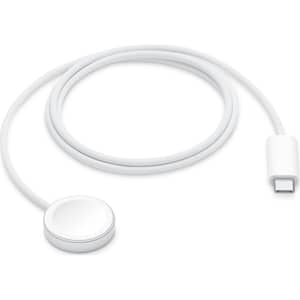 سلك شحن مغناطيسي إلى USB-C لساعة أبل واتش بطول 1 متر يدعم الشحن السريع لون أبيض ML434ZE/A 