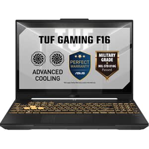 Asus TUF F16 Gaming (2026) Laptop - 2nd Series / Intel Core 5-210H / 14inch FHD+ / 512GB SSD / 16GB RAM / 6GB NVIDIA GeForce RTX 4050 GPU / Windows 11 Home / English & Arabic Keyboard / Mecha Gray / Middle East Version - [FX607VU-RL138W]
