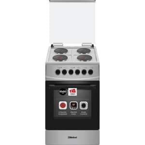 Nobel Free Standing 4 Zone Electric Cooker 50x50cm Stainless Steel/Black - NGC5400SI