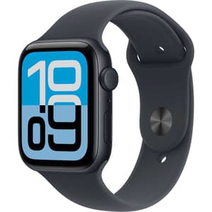 Apple Watch SE 3 GPS, 40mm Midnight Aluminum Case with Midnight Sport Band - S/M