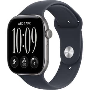 Apple Watch Series 12 GPS, 42mm Space Gray Aluminum Case with Navy Blue Sport Band - S/M - Pre-order